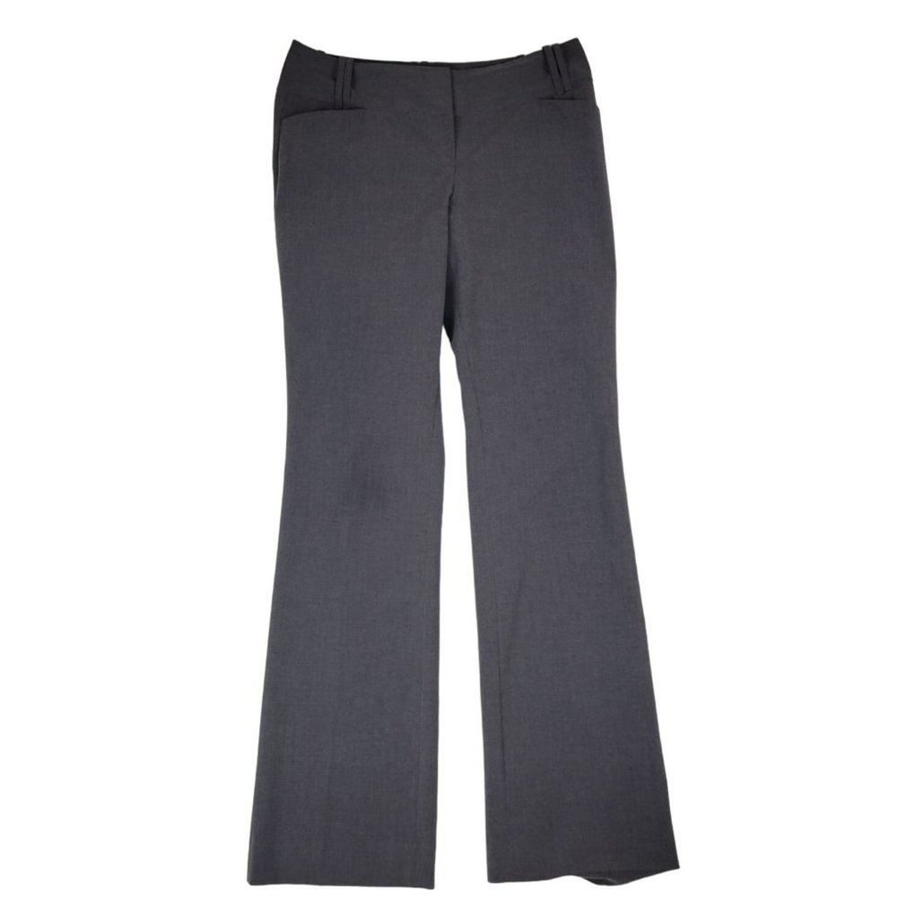 The Limited Pants Womens Size 10L Gray Cassidy Fit Boot Cut Work Slacks Mid-rise